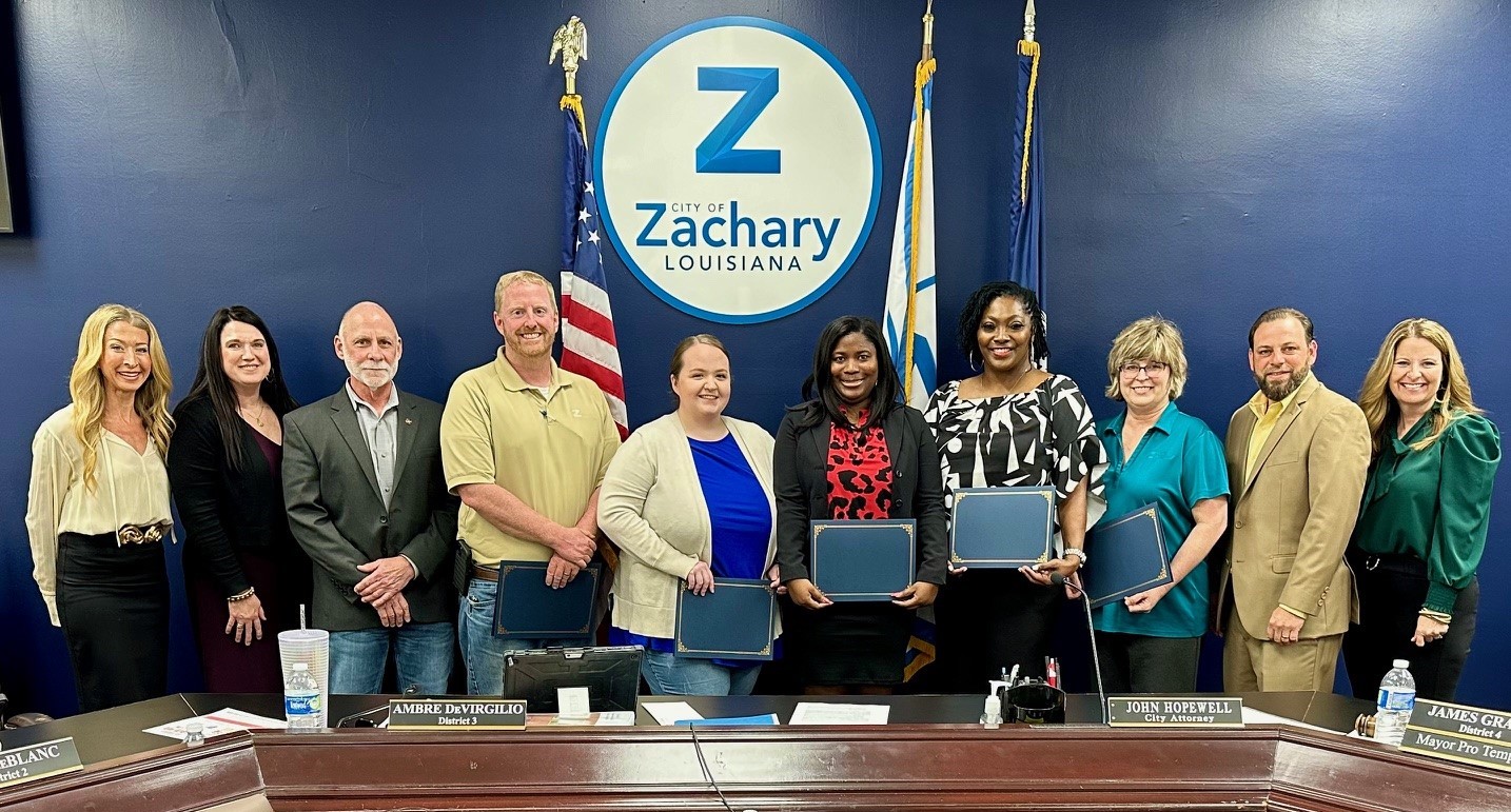 City of Zachary Honors Employees For their Years of Service