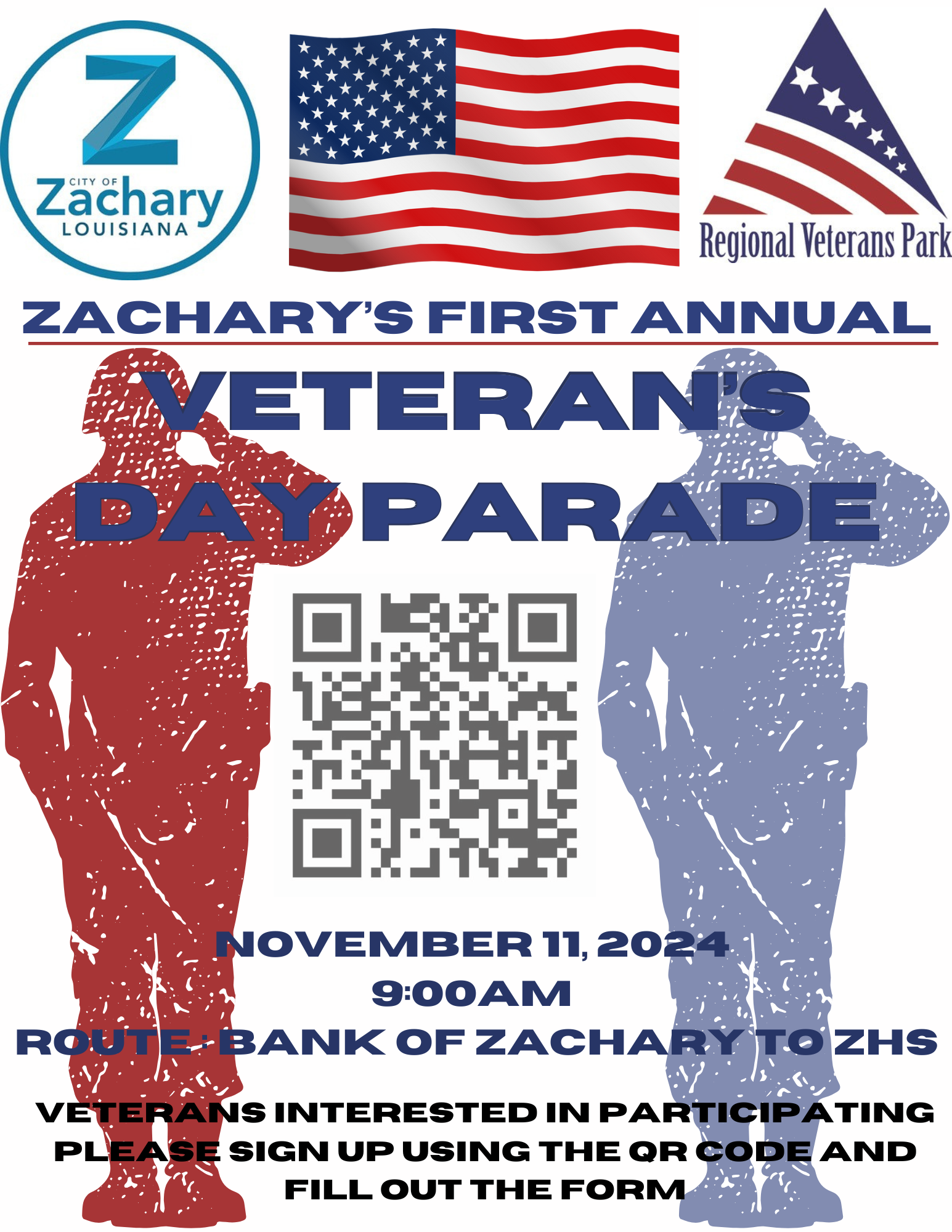 Zachary’s Salute to Veterans Parade